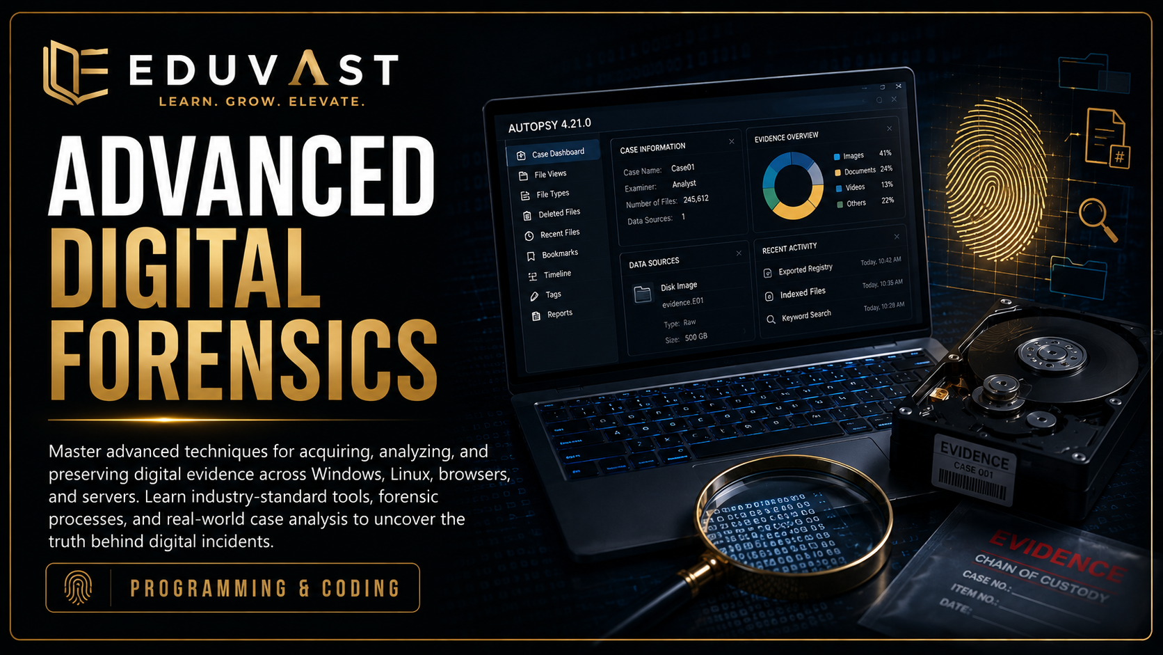 Advanced Digital Forensics course cover